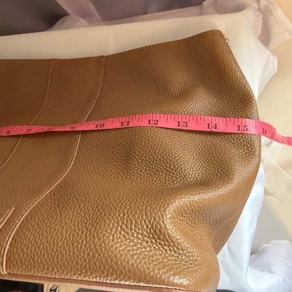 Pom Pom London Lambeth Leather Convertible Bucket Bag Maple Brown - Picture 16 of 16